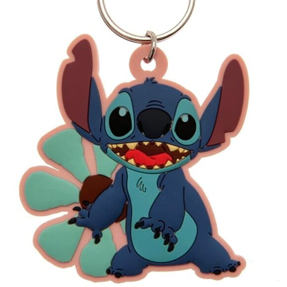 Disney Lilo and Stitch Hawaiian Floral Sling Crossbody Bag with Stitch Keychain - Picture 7 of 8